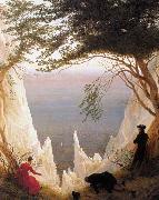 Caspar David Friedrich Chalk Cliffs on Rugen (mk09) oil painting reproduction